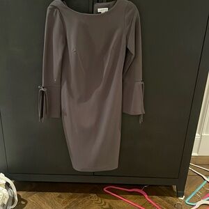 Dark Grey Bell Sleeve Calvin Klein Dress